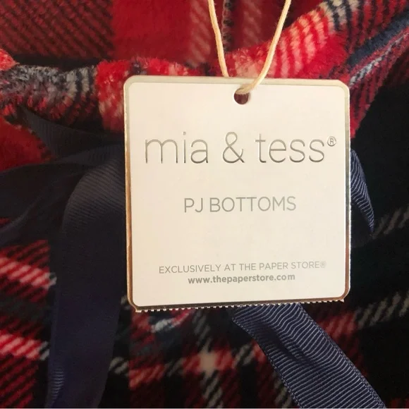 NWT Mia & Tess Plaid Pajama Bottoms - Picture 6 of 6